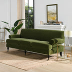 Alana Lawson Three-Cushion Tightback Sofa, Olive
