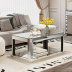 Baked Curved Mirror Coffee Table