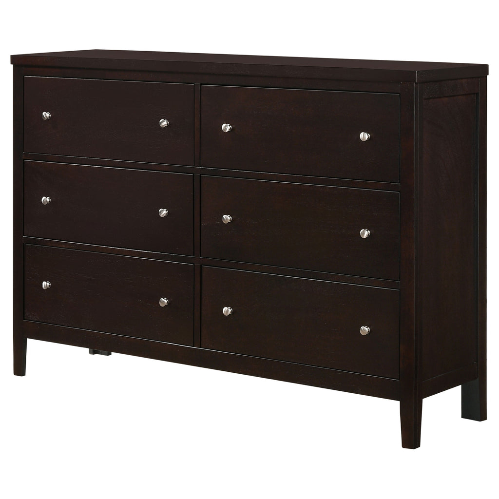 Wedgewood Cappuccino 6-Drawers Dresser