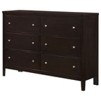 Wedgewood Cappuccino 6-Drawers Dresser