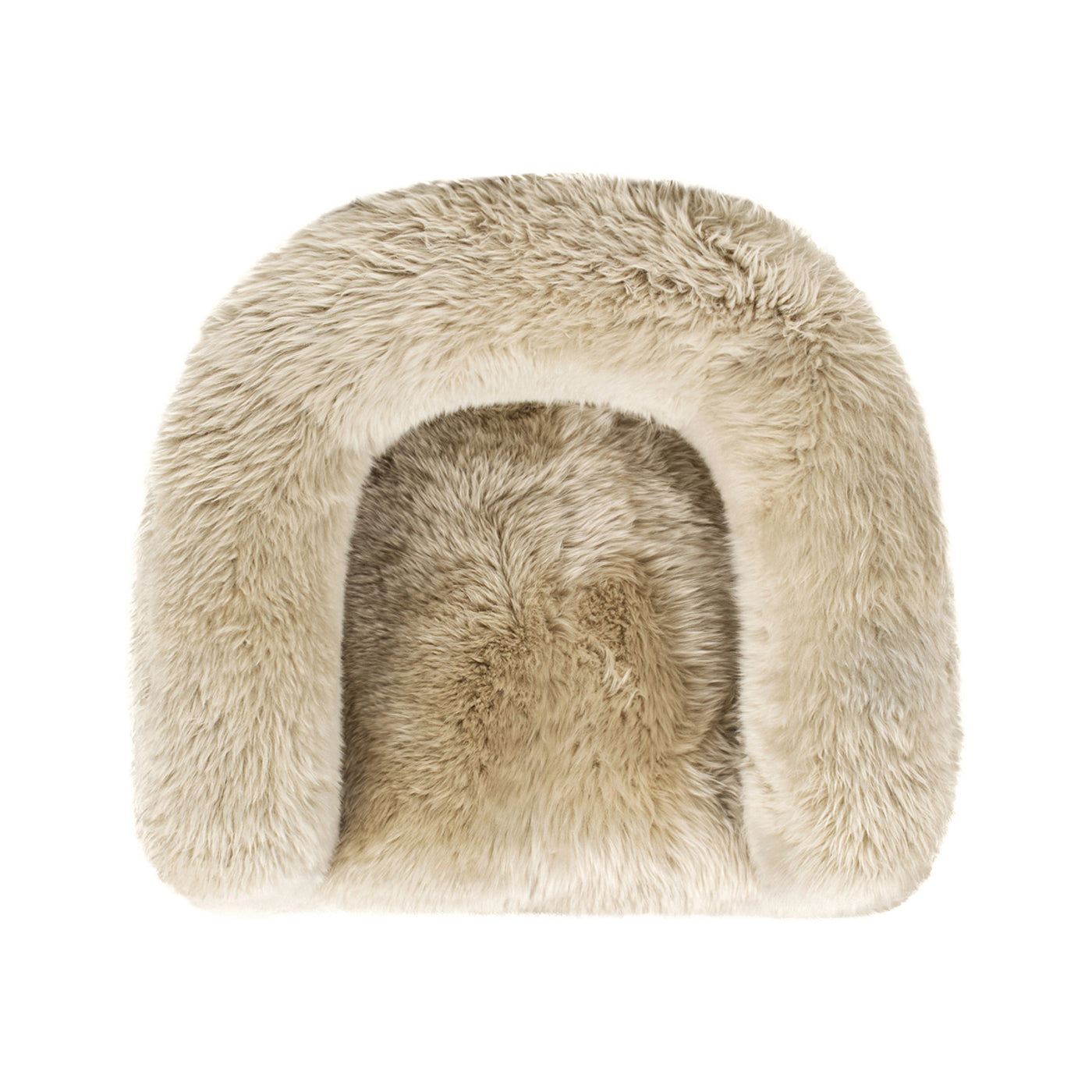 Avalon 35" Genuine Sheepskin Fur Split Barrel Back Accent Chair