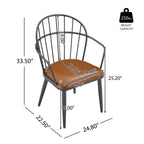 Indoor Upholstered Dining Set With Metal Legs (Set of 4)