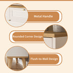 Shoe Cabinet with 2 Flip-Up Doors and Drawers