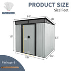 6ft x 5ft Outdoor Metal Storage Shed