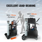 2-Tier Heavy Duty Welding Cart with Anti-Theft Lockable Cabinet