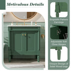30" Luxurious Bathroom Vanity Cabinet with Ceramic Sink Basin