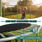 10FT Kids Trampoline with Basketball Hoop and Ladder
