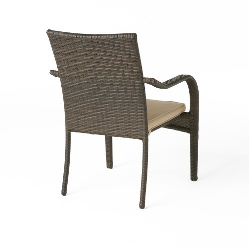 Outdoor Wicker Chairs, 4pcs