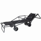 2-in-1 Multifunctional Folding Wagon Carts, Convertible Beach Chair