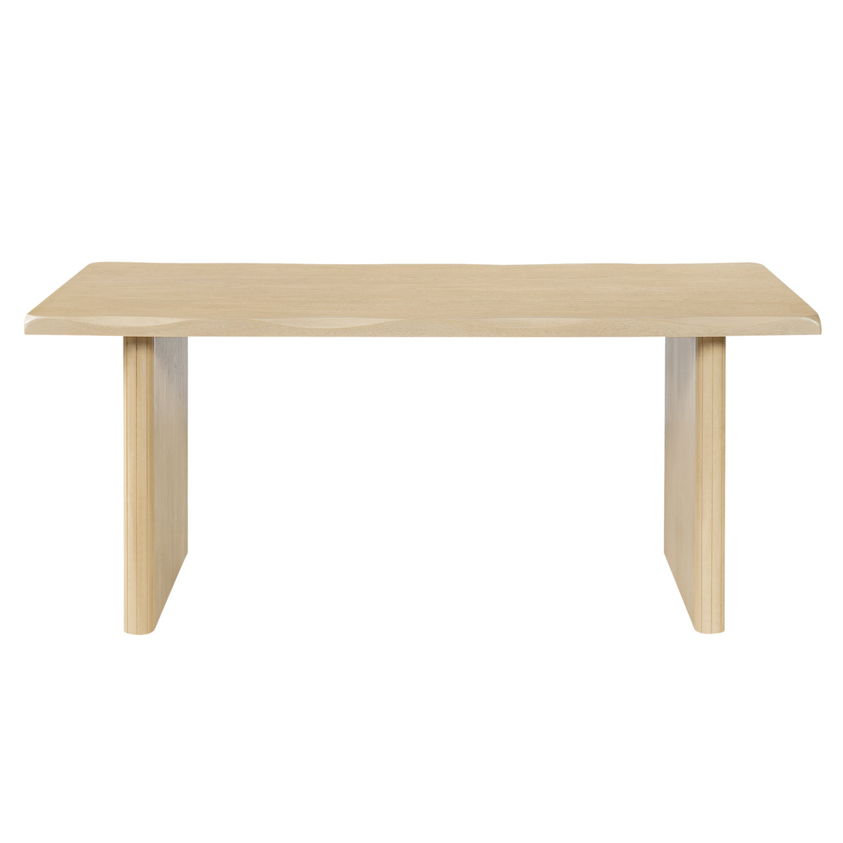 5-Piece Indoor Dining Set, 68.75" MDF Dining Table & 4 Rubber Wood Chairs