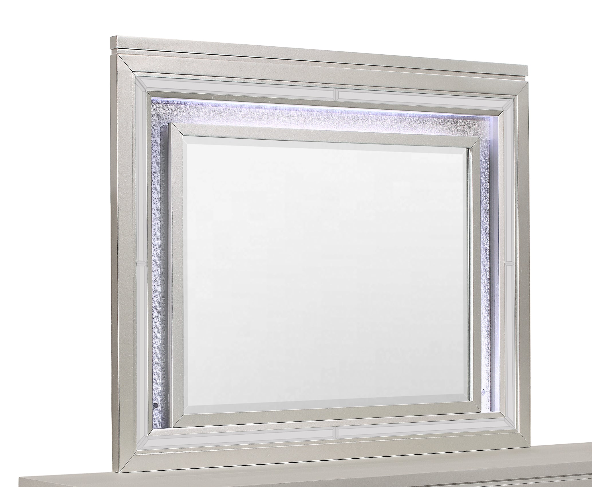 Cross Champagne Mirror With LED