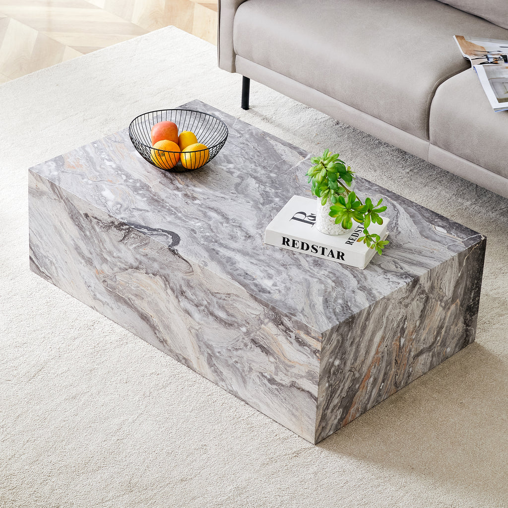 Grey Stone Pattern Coffee Table