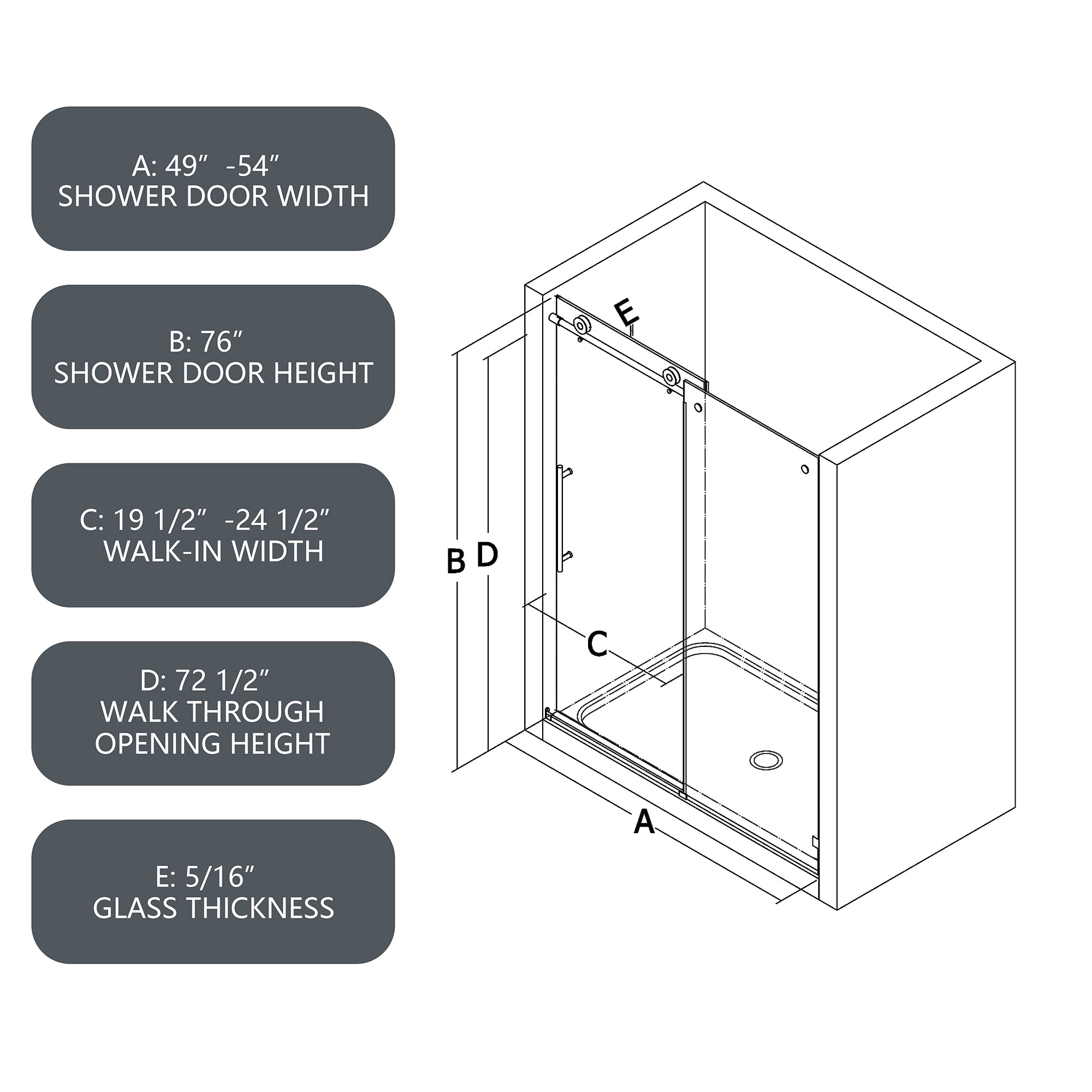 YUEJIA Shower Door