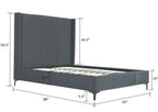 Promenade Upholstered Velvet Queen Bed
