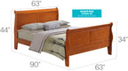 Louis Phillipe G3160A-QB Queen Bed