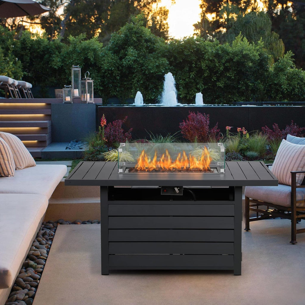 54.3” Outdoor Patio Fire Pit Table