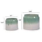 Handmade Ceramic Planter Set of 2
