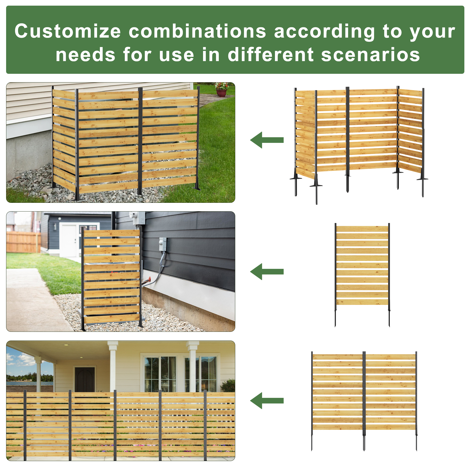 Goodyo Cedar Wood Privacy Screen