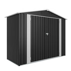 8ft x 4ft Outdoor Metal Storage Shed with Lockable Latch