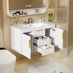36'' Wall Mounted Bathroom Vanity