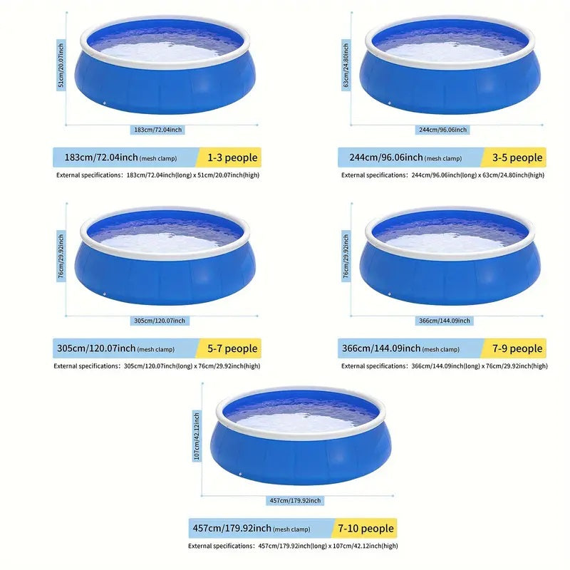 Inflatable Swimming Pool - 244*63 Butterfly Design
