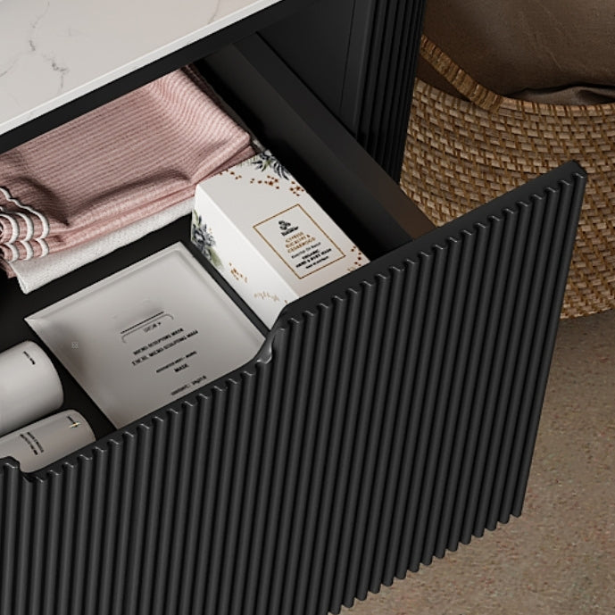 Dina 36'' Wall Mounted Plywood Cabinet with Carrara