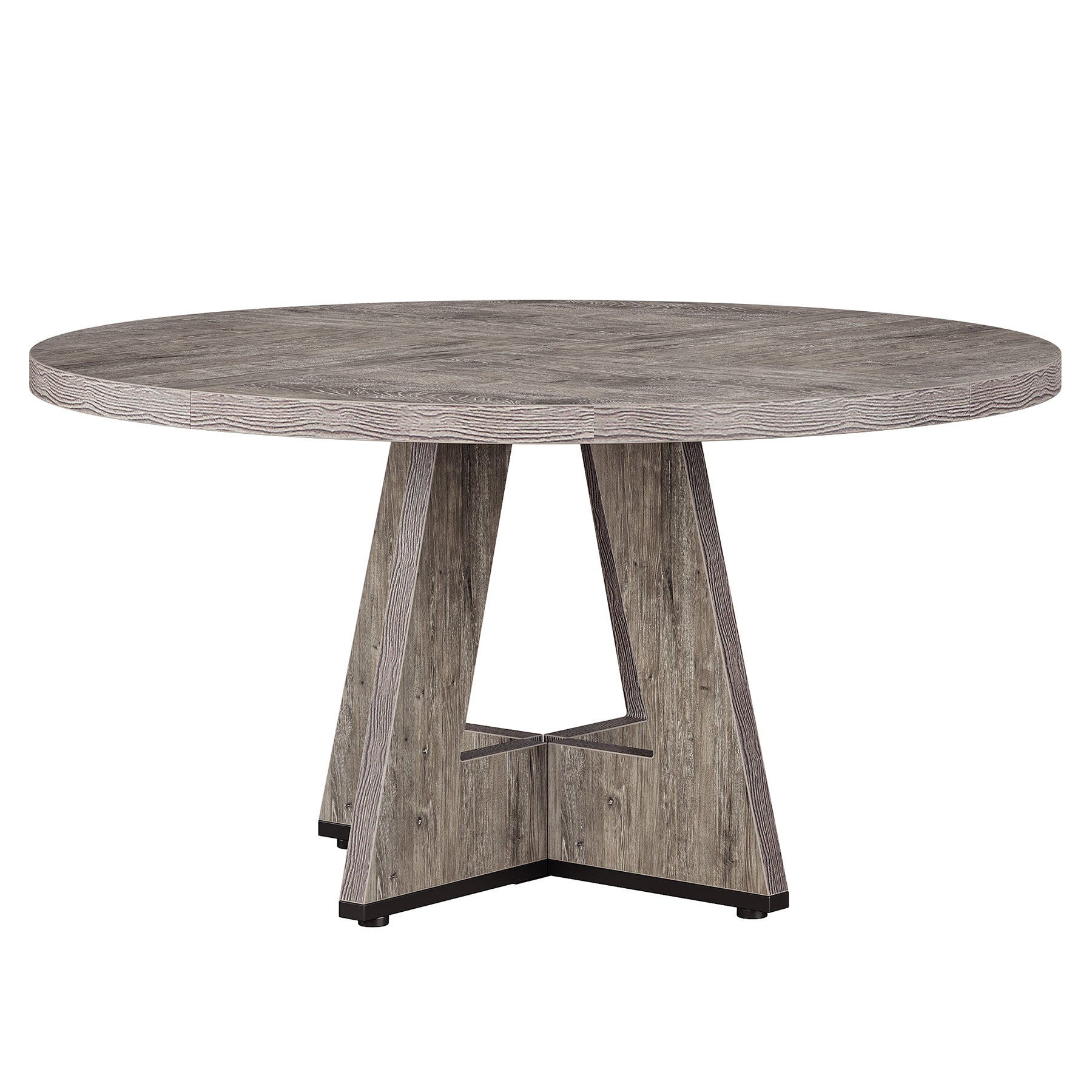47" Round Farmhouse Dining Table – Rustic