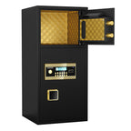 Large Double-Door Coin-Operated Safe with Digital Security Features