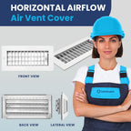 AC Register Vent Cover 10X4 inch - Box of 24