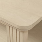 Square Coffee Table with 2-Tier Storage Shelf