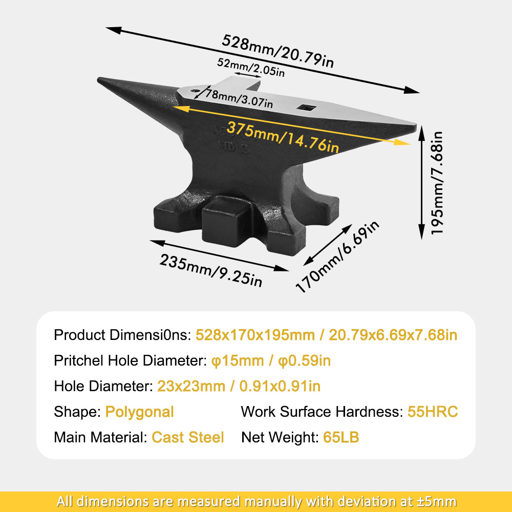 Multi 65 lb Multi-Angle Anvil