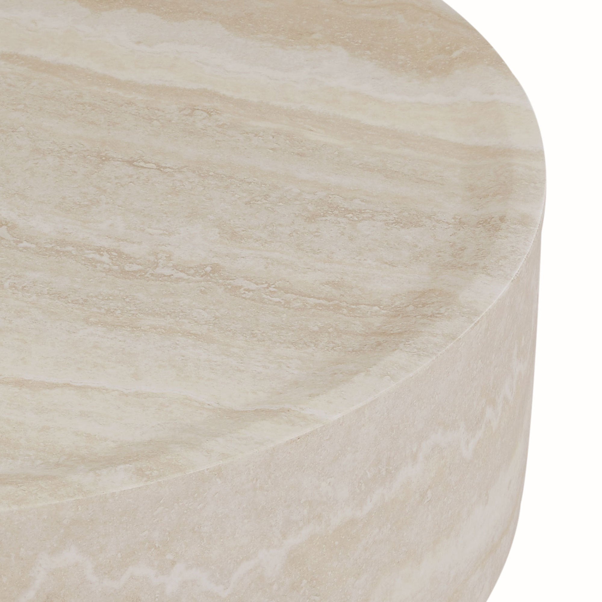 39.37'' Faux MARS Pattern Round Coffee Table