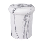 18.11"H Sculptural MGO Side Table