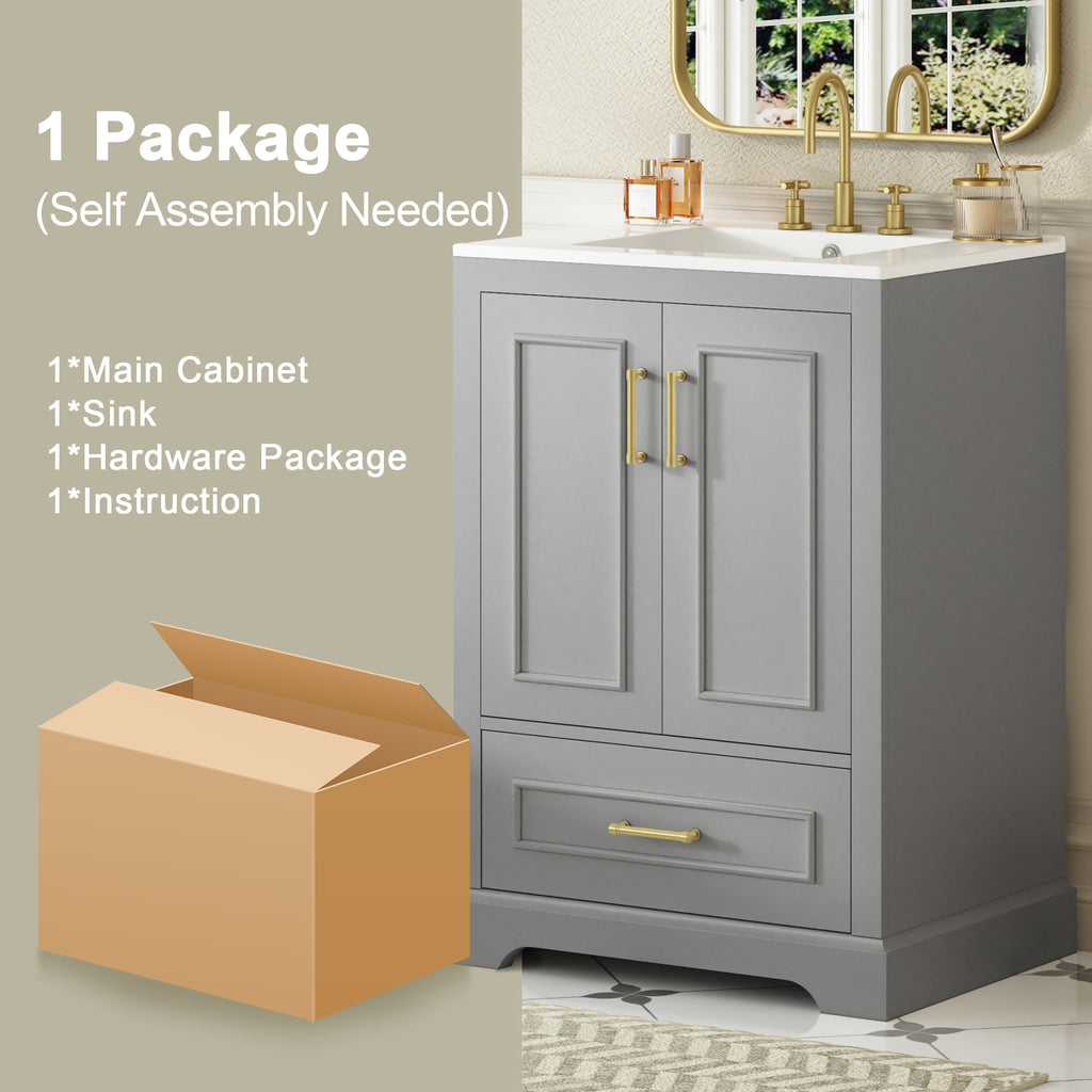 24" Bathroom Vanity with Sink