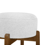 Vera Indoor Wooden Upholstered Barstool, Dark