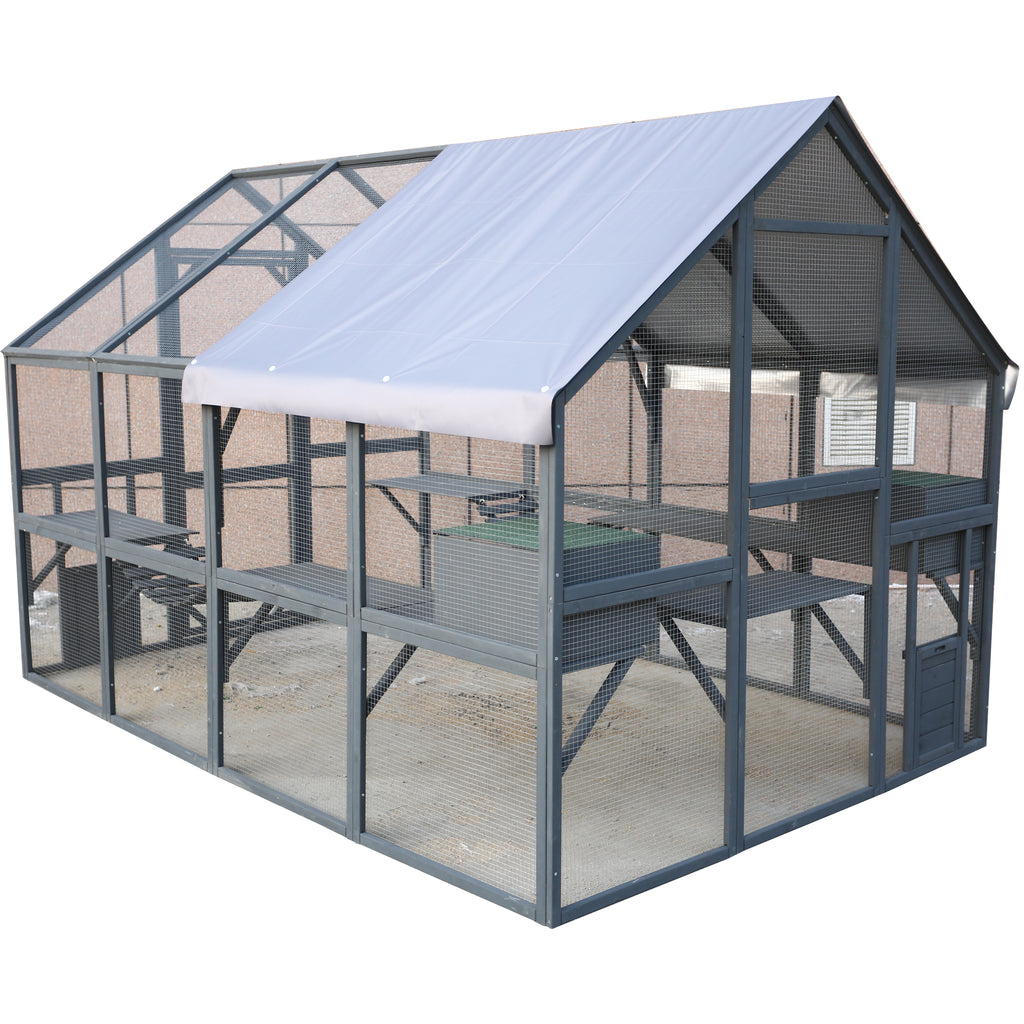 Wooden Cat Catio Large Outdoor Enclosure