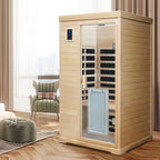 Two-Person Far-Infrared Hemlock Indoor Sauna Room