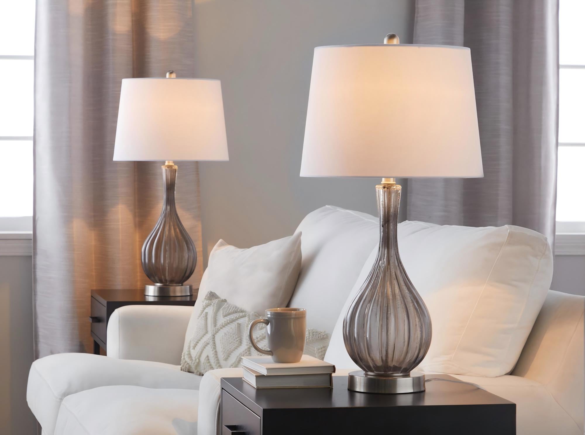 Jenny 27" Contemporary Glass Table Lamp