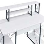 White and Black Recording Studio Desk