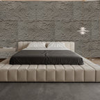 3D Faux Stone Wall Panels - 6 PCS PU Wainscoting Panel