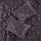 7 Piece Tufted Comforter Set - Plum Cal King