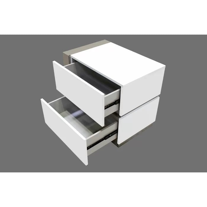 Modern Lacquer Nightstand Table