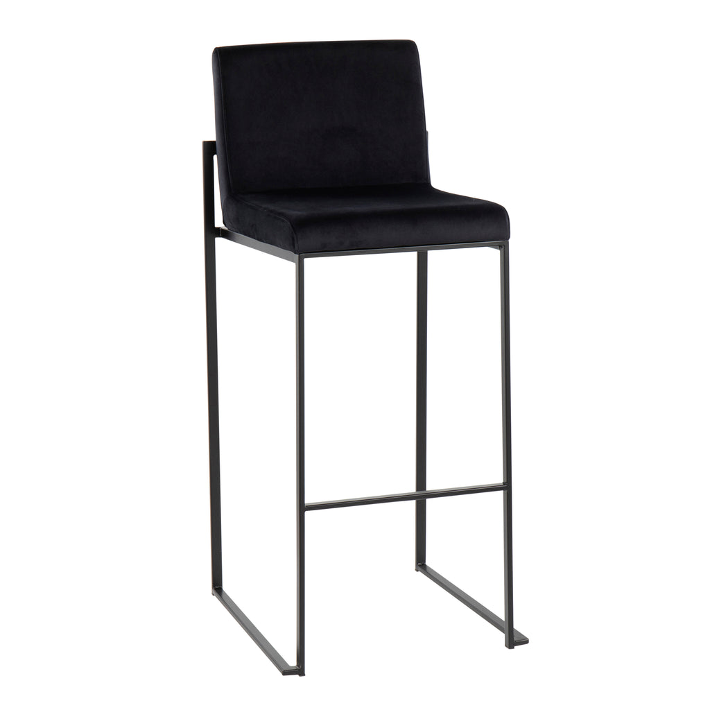 30" Contemporary High Back Barstool