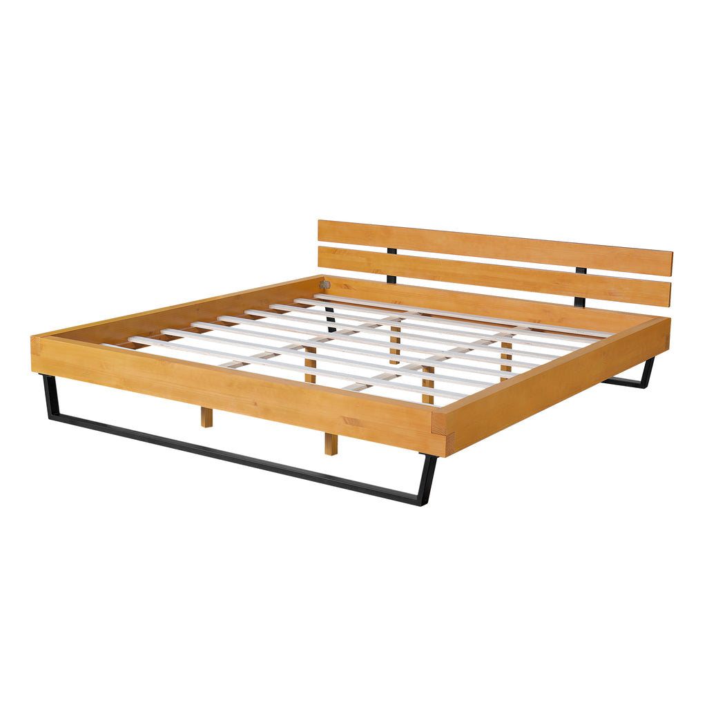 Pine Wood Bed Frame King Size