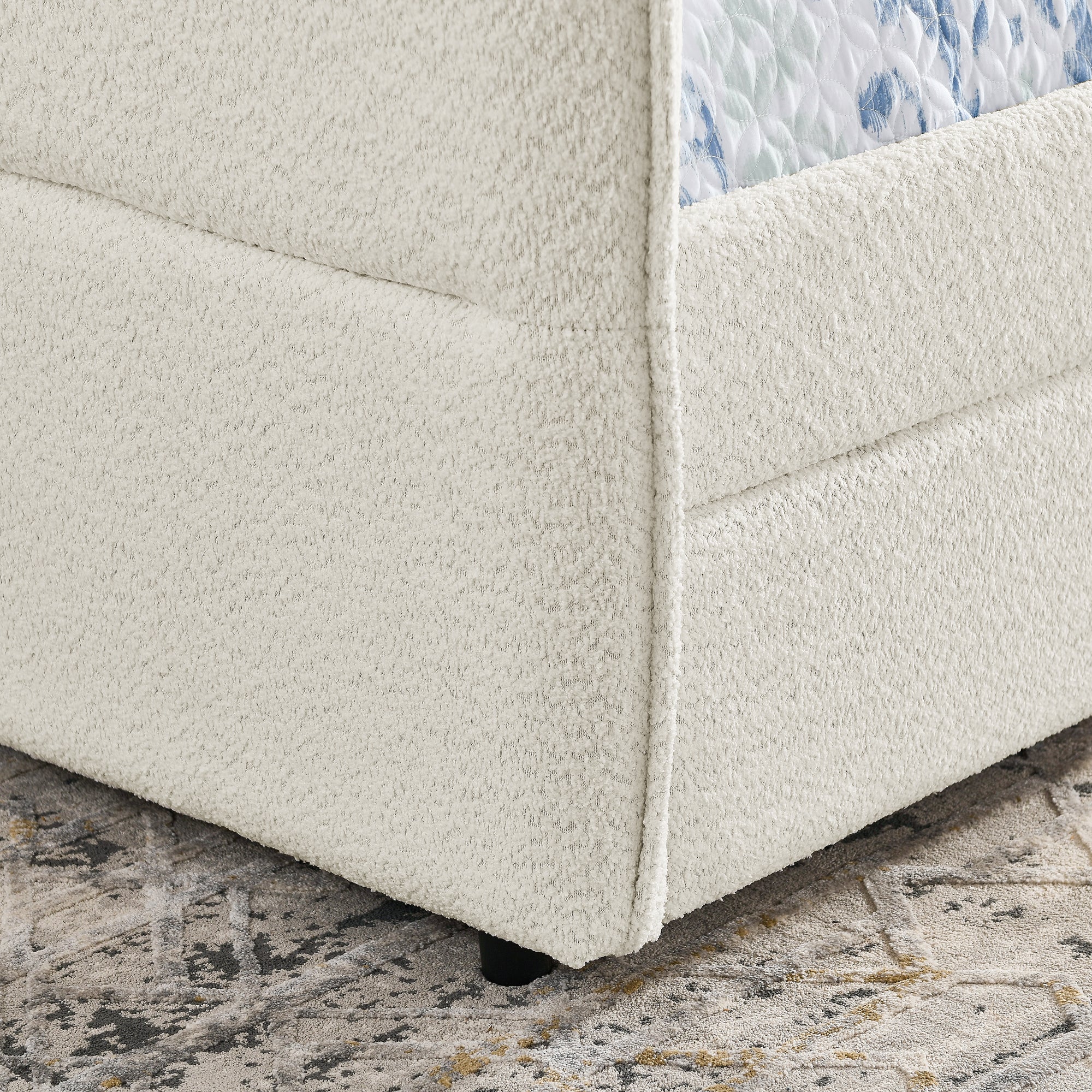 Daybed with Trundle Upholstered Tufted Sofa Bed
