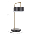 Contemporary Table Lamp in Nickel