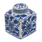 5x5x8" Hand Painted Square Canister