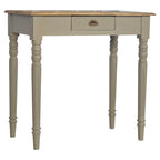 Solid Wood Hand Painted Writing Desk, 1-Drawer