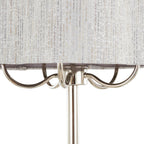 Lily 30" Contemporary Metal Table Lamp in Polished Nickel
