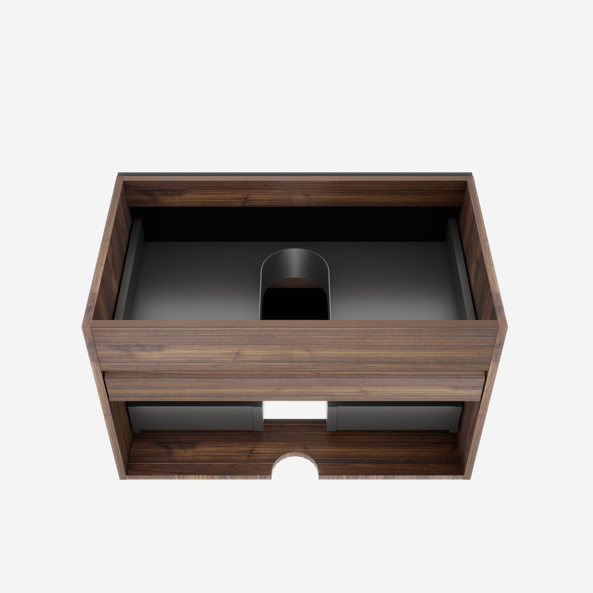 Grace 30-Inch Wall-Mounted Bathroom Vanity with Double Soft-Close Drawers, Oak